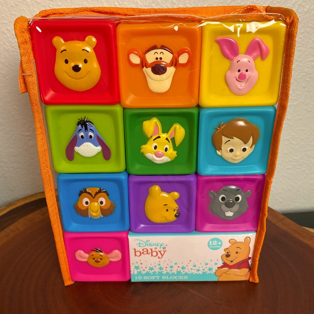 Disney Baby Winnie The Pooh Soft Number Blocks